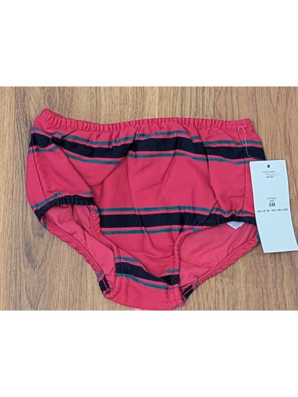 Ralph Lauren Baby Girls Pink & Navy Striped Bloomers 6M 100% Cotton Fall Collect